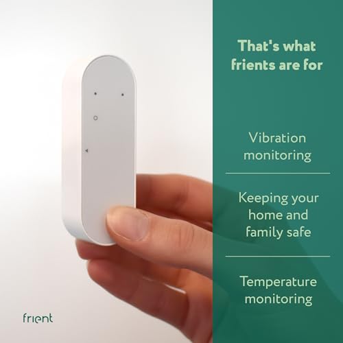 frient Vibration Sensor - Zigbee 3.0 Tilt & Temperature Sensor, White