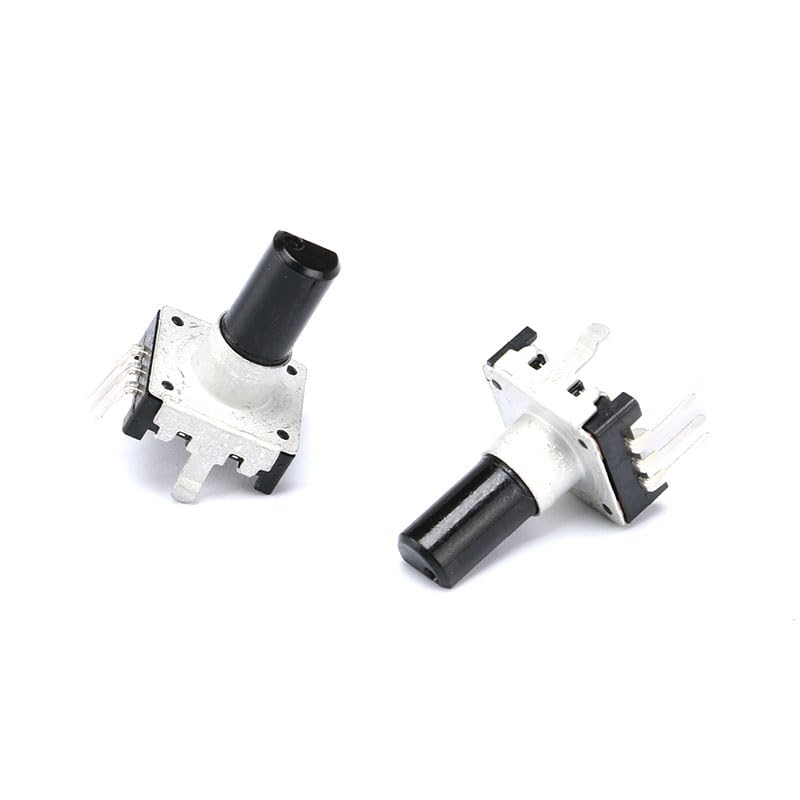 [Australia - AusPower] - 10Pcs EC12 360 Degree Rotary Encoder Code Switch Digital Potentiometer E12 Audio Encoder 360°Rotating Encoder 3Pins 15MM D-shaft 
