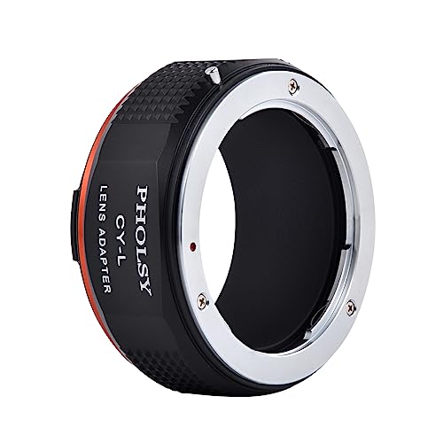 PHOLSY Adapter Compatible with Contax Yashica CY Lens and Leica L Camera Contax / Yashica CY to Leica L