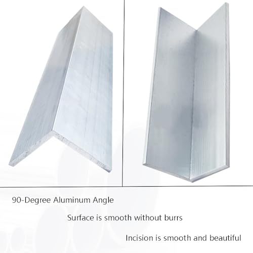 16-inch 6061-T6 aluminum angle stock, 2 x 2 x 1/8 inch, 2-piece DIYDIYSHOP set