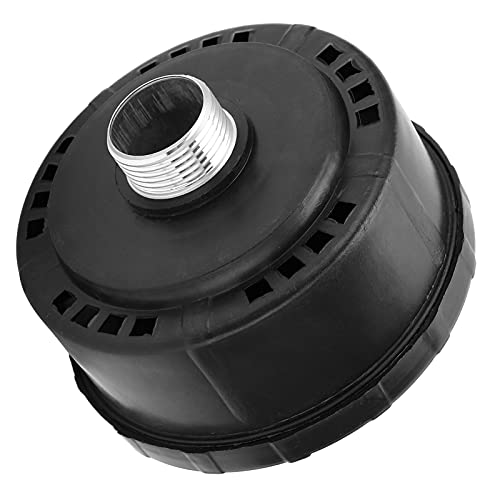[Australia - AusPower] - 3/4 25mm Air Compressor Silencer, Plastic Shell Round Muffler Filter Intake Dia 80mm 