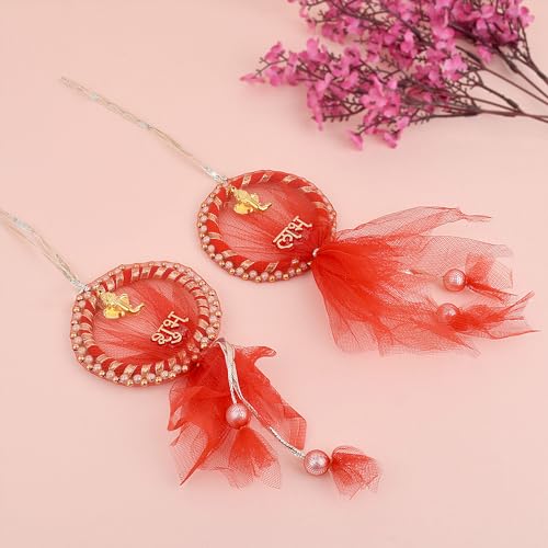 SATVIK Shubh Labh Toran - Door Hanging for Mandir Pooja Room Home Diwali Decoration - Diwali Gifts