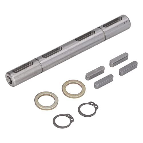 Worm Reducer Double Output Shaft Alloy Steel 14mm Diameter 128mm Length High Bearing Capacity Low Noise Transmission for NMRV040 RV040 Nema34 Stepper Motor