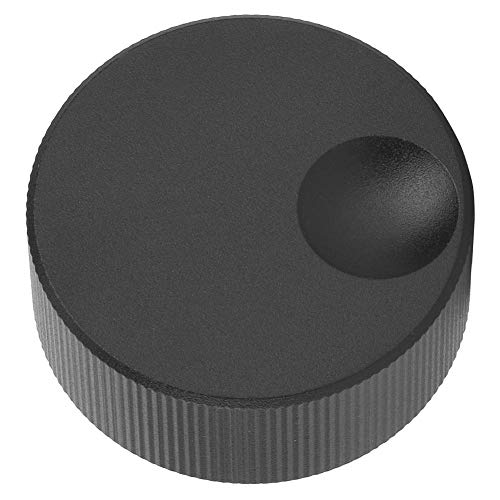 [Australia - AusPower] - Volume Control Black Matte Aluminium Knob for 6 mm Potentiometer 32 x 13 x 8 mm 