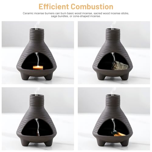 Modern Palo Santo Holder, Mini Ceramic Incense, Handmade Clay Ash Catcher