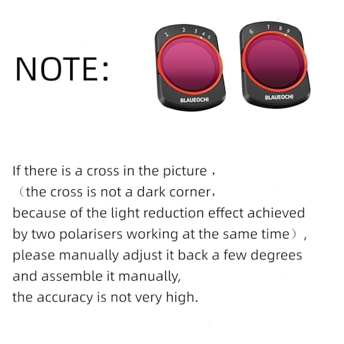 BLAUOCHI Magnetic Variable ND Filter Set Compatible with DJI OSMO Pocket 3 /Pocket 4, 5 Pack UV/CPL/VND1-5/VND6-9/Black Mist 1/4 for DJI Pocket 3 UV/Black MIST/CPL/VND2-32