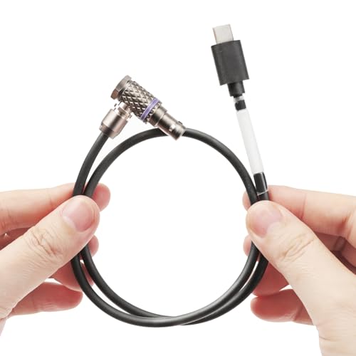 USB-C Power Cable for DJI RS4 RS3 Pro RS2 to 2 Pin Right Angle Power Cable (Unreg.) 50cm|20inches Type C Ronin Series to Right Angle