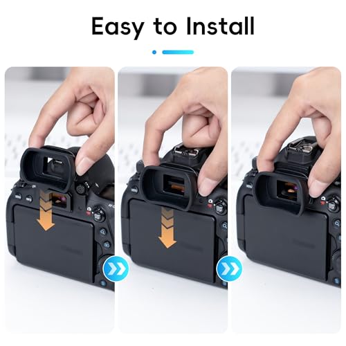Soft Camera Eyecup Eyepiece Viewfinder Eyeshade for Canon EOS 6DM2 5DM2 6D 5D Mark II 90D 80D 77D 70D 60D 50D 4000D 2000D Rebel T100 T8i T7i T7 T6s T6i T6 T5i T5 T4i SL3 SL2 Replac Canon EB EF Eye Cup Replace Canon EF EB Eyecup