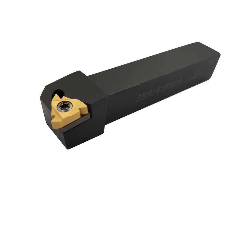 SER1616H16 5/8 Inch Thread Turning Chisel + 16ER AG60 Threading Carbide Blade | ASZLBYM CNC lathe holder carbide inserts metal lathe tool with carbide indexable inserts