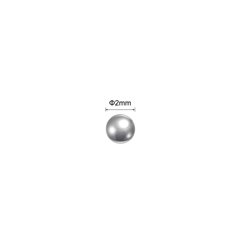 [Australia - AusPower] - uxcell 500pcs 2mm 440C Stainless Steel Bearing Balls G25 Precision 500 