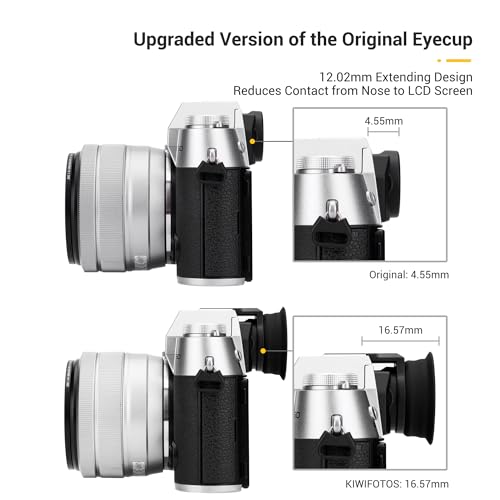 Soft Eyecup Eyepiece & Metal Thumb Grip Support for Fuji Fujifilm X-T50 XT50 Camera