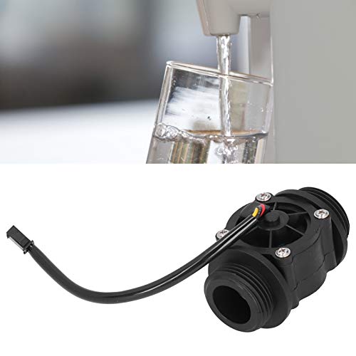 Fafeicy FS400A Water Flow Sensor 1-60L/min Hall Flow Meter for Water Heaters G1 Male Thread Plastic 1.2MPA High Temperature Resistant Flow Sensor with Precision Measurement