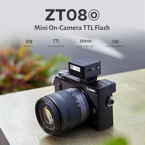 ZENIKO ZT08 O TTL Mini Flash,740 Full Power On-Camera Flash for Olympus ZT08-O for Olympus(Black)