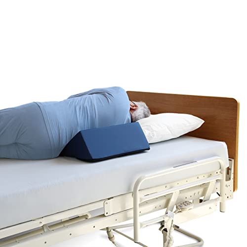 NYOrtho Positioning Wedge 30° – Bed Wedge Pillow for Pressure Relief & Alignment – Slip-Resistant, Easy-to-Clean, Wipeable Vinyl for Side Sleepers & Elderly – Patient Support Cushion – 16x12x7 in 30° 16x12x7 Inch (Pack of 1)
