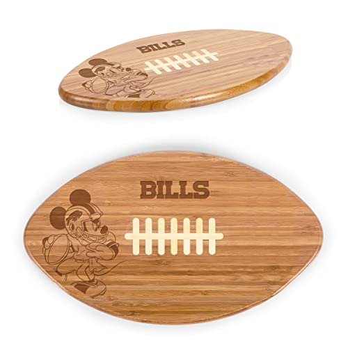 PICNIC TIME NFL unisex-adult NFL Mickey Touchdown! Football Cutting Board & Serving Tray Buffalo Bills One Size Brown