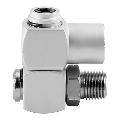 Pneumatic Swivel Joint 360 Universal Joint, 4 Pieces/Set Aluminum 1/4 Inch Universal Tool for Swivel Hose Adapter 360 Inch