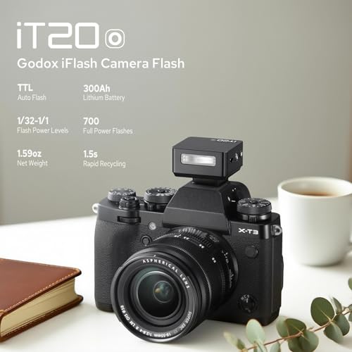 Godox iT20 O Flash for Olympus Panasonic, iT20-O Mini TTL Flash with Screen iT20-O for Olympus
