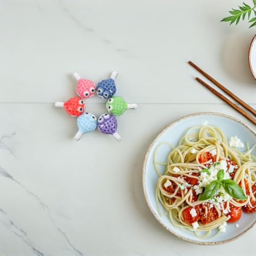 ULTECHNOVO Puffer Fish Chopstick Rest 1.88x1.25x0.9 in Ceramic Holder – Keeps Utensils Clean & Organized, Prevents Table Stains & Adds Whimsical Decor for Sushi Nights, Home Dining, Gift