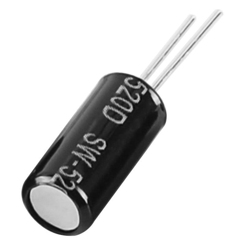 Electronic Vibration Sensor SW-520D Ball Switch Tilt Sensor Switch 11.5 x 5.2 mm for Small Household Appliances Sports Equipment Black Pack of 20