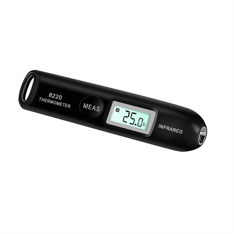[Australia - AusPower] - Contactless Mini Digital Infrared Thermometer Handheld Portable Pocket Temperature Pen with LCD Display for Industrial Use Accurate Readings in Celsius and Fahrenheit Wide Range -50°C to 220°C 