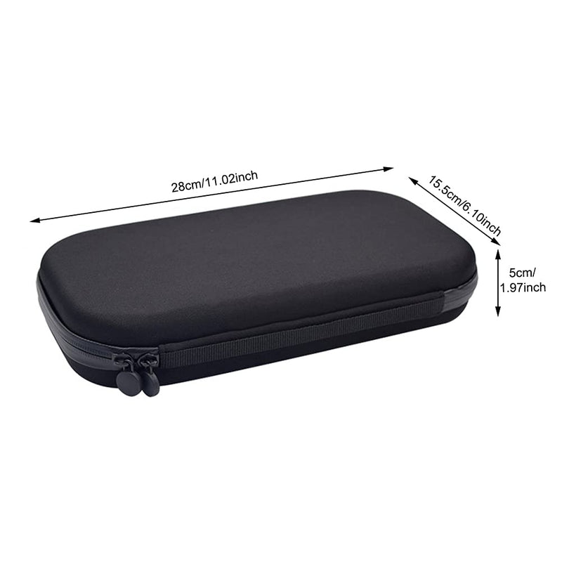 [Australia - AusPower] - KASCLINO EVA Hard Stethoscope Case, Stethoscope Storage Box, Multi-Function EVA Carry Storage Organizer Box with Extra Mesh Pockets for Small Accessories, Device NOT Included(Black) Black 