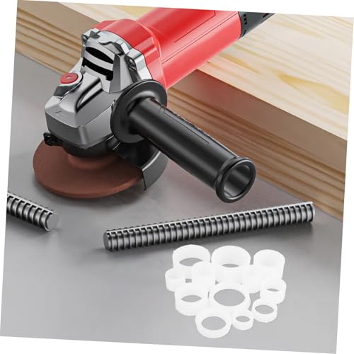Pack of 12 Sanding Discs Reducing Sleeves Plastic Adapter for Sanding Discs Compatible with Bench Grinding Machines Versatile Use for Stone Processing