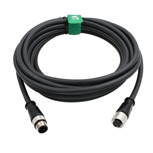 in-Sight Remote Head Camera Cable for Cognex M12 A-Coded 8 pin Female to 8 pin Male 5M