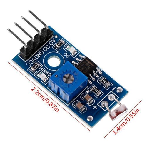 10pcs FONGKNOX 4 Pin DC 3.3V - 5V Digital Light Intensity Sensor Module Photoresistor Photoresistor Compatible with Arduino