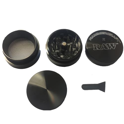 RAW x Hammercraft 4-Piece Black Grinder Small