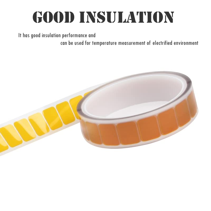 [Australia - AusPower] - Thermocouple Adhesive Pad,Thermocouple Adhesive Tape,200 ℃ thermostability Stickers,Electronic Test Accessories,Special Fixed Adhesive Tape for Temperature Sensing Line(C. 500 Sheets) 