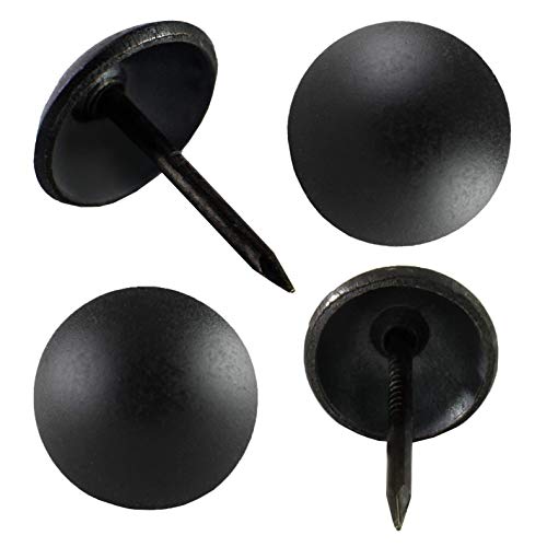250-piece Decotacks 3/8-inch upholstery tacks and decorative furniture pins in matte black package
