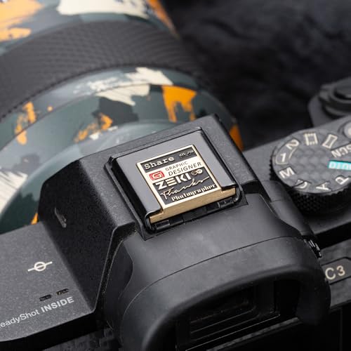 Viewfinder Sunrise Pattern Camera Metal Hot Shoe Cover for Fujifilm X100VI XT5 XT4 XT30 XT50 XE3,for Nikon ZF Z5 Z6 Z6II (02-Copper Alloy(for Sony)) 02-Copper Alloy(For sony)