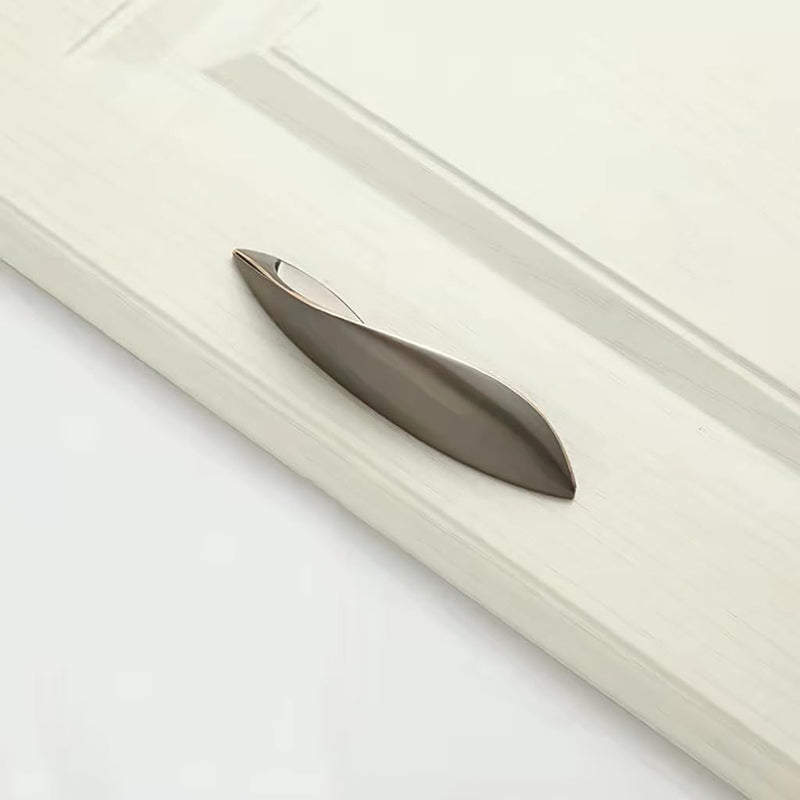 [Australia - AusPower] - 4Pcs Arcuate Pulls Handles Knobs,Modern Elegant Curved Handle Cabinet Pulls,Create a Spatial Aesthetic,S-Shaped Solid Zinc Alloy Drawer Pulls Handles (Ink Gold, 3.8" Hole Centers) Ink Gold 