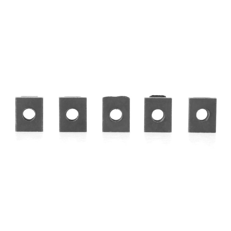 [Australia - AusPower] - 5 pcs T Slot Nuts, M8/10 Threads Steel for Bed Deck Rail for Tacoma Cleats for Pick-Up Truck Bed Deck Rails (#1) 