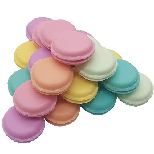 RONYOUNG 30PCS Mini Macaron Jewelry and Pill Storage Box Containers Macaron Mini Storage Case Jewelry Box Case Container Earring Travel Organizer (Pack of 3) Approx. 1.57''x1.57''x0.78'' (Pack of 3)
