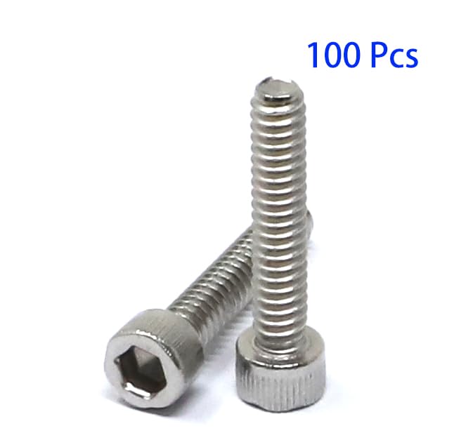 [Australia - AusPower] - iexcell 100 Pcs #6-32 x 3/4" Stainless Steel 304 Hex Socket Head Cap Screws Bolts Kit #6 - 32 x 3/4" 