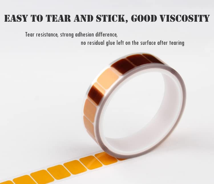 [Australia - AusPower] - Thermocouple Adhesive Pad,Thermocouple Adhesive Tape,200 ℃ thermostability Stickers,Electronic Test Accessories,Special Fixed Adhesive Tape for Temperature Sensing Line(C. 500 Sheets) 