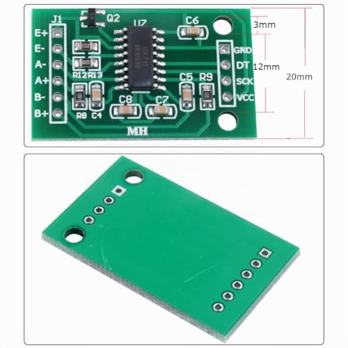 DIYmalls Load Cell 20 kg Weight Sensor + HX711 AD Amplifier Module for Arduino Raspberry Pi (20 kg)