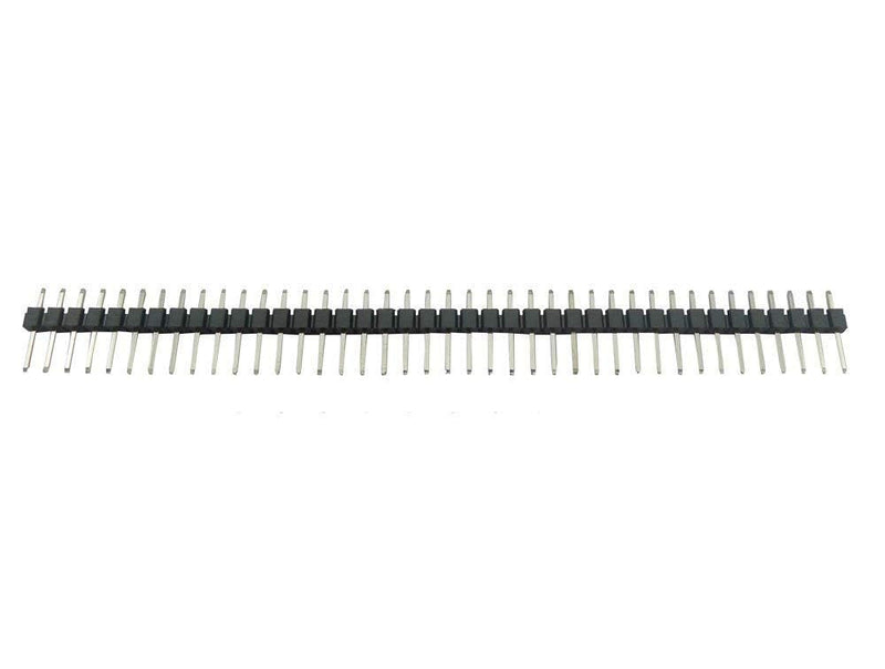 [Australia - AusPower] - 50PCS 40P 2.54mm (0.1 Inch) Pitch Single Row Pin Header Strip Male Pins Header Connector PCB Board Pin Connector Electronic Component Raw Materials 