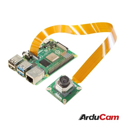 Arducam for Raspberry Pi HQ Camera with Motorized Focus Lens, 12.3MP IMX477 Camera Module with M12 Lens for Raspberry Pi 5, 4 Model B, Pi 3/3B+, and Pi Zero 2W