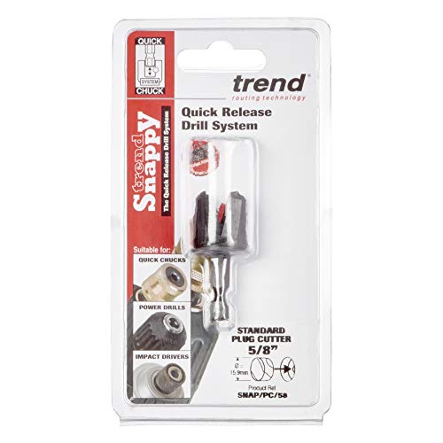 Trend 5/8 Inch Standard Plug Cutter, Quick Release Drill System