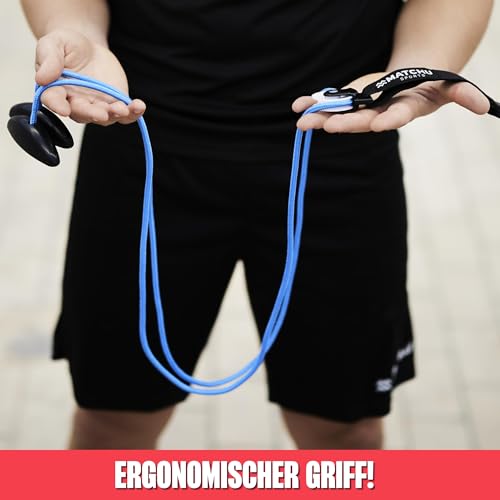 Matchu Shoulder Pulley, Shoulder Pulley, with Pulley, for Mobility and Blood Circulation, Easy to Attache, Shoulder and Arm Training, Blue/Black, 190 cm