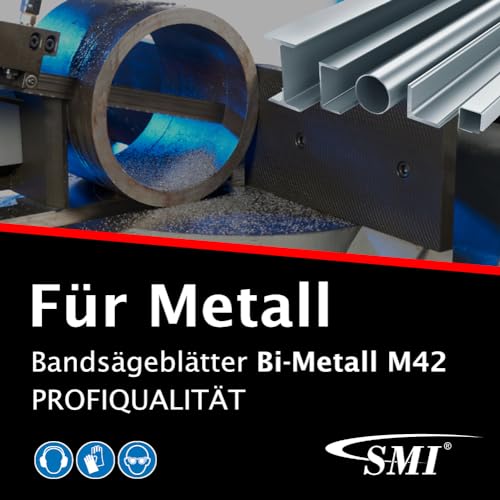 SMI Set of 3 Band Saw Blades Bi-Metal M42 Dimensions 1440 x 13 x 0.65 mm 8/12 ZpZ eg for Femi NG120XL, ABSNG120, 784 XL, 784, Berg & Schmid TBS 102, Alfra, Flott, Metallkraft Saw Band