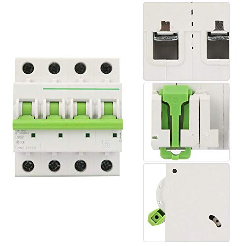[Australia - AusPower] - TOMC7-63 4P C-Type 6KA Circuit Breaker Leak Protection Air Switch 380V / 415V AC, #-03. 16A 