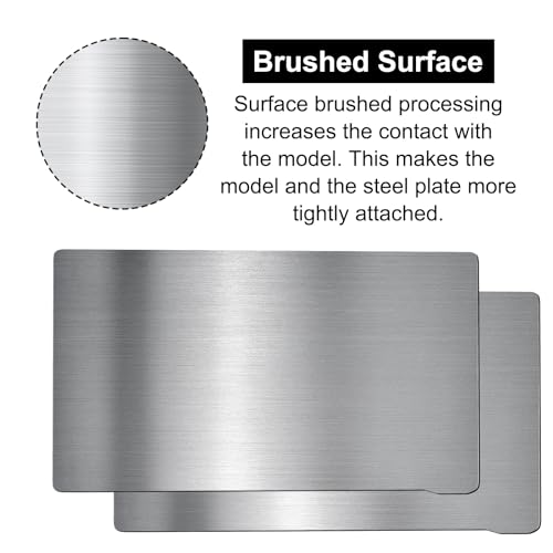 2PCS Flex Build Plate, Spring Steel Flexible Plate Flex Bed and Magnetic Base Platform for Anycubic Photon Mono 4/Mono 4 Ultra Resin 3D Printer