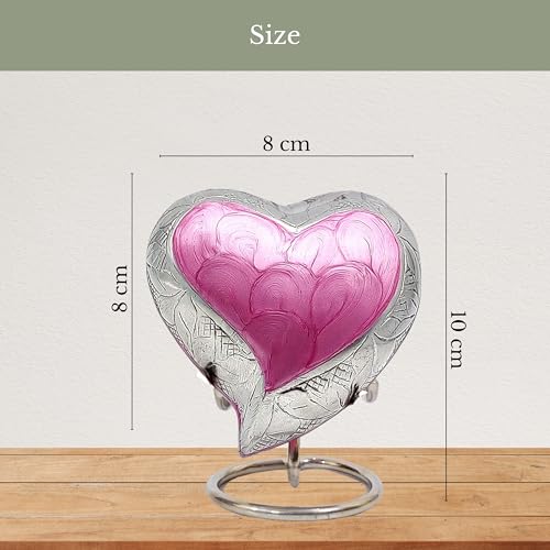 Heart Mini Urn for Ashes Adult Male, Female, 3 cu in