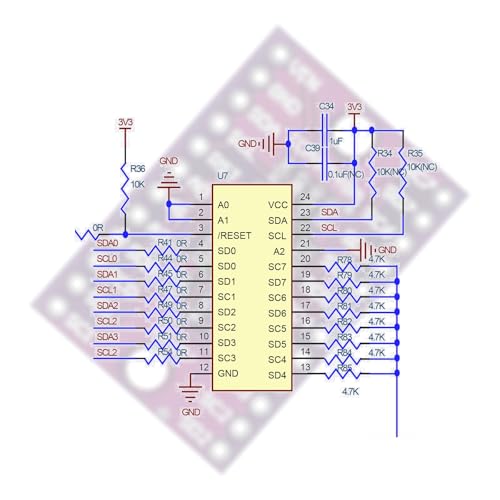 TCA9548A I2C Multiplexer Module 8 Channel 1.8-5V Arduino Pack of 10 | I2C expansion module for multiple sensors, OLED displays and DIY electronics projects