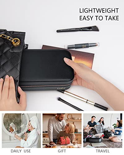 Travel Jewelry Case Organizer, Portable Jewellery Box for Women Jewelry Travel Organizer for Rings Earrings Necklaces Bracelets Watch, Black C C Black Style C