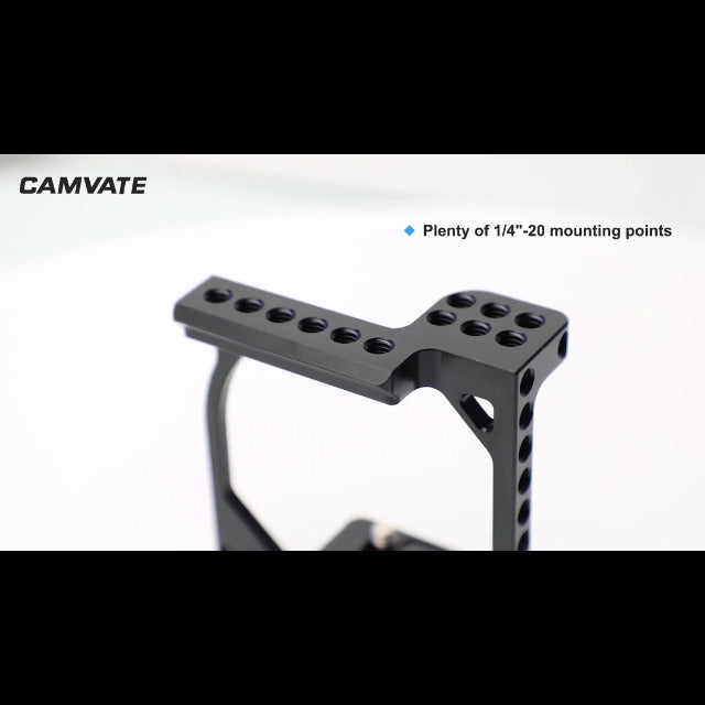 CAMVATE Tiny Cinema Camera Cage Kit for EOS-M Camera - 1850 Black-2