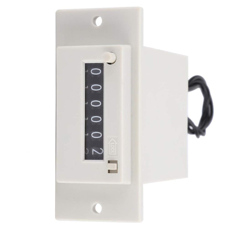 CSK6-YKW Electromagnetic Counter 6 Digit 0-999999 Counting Range Electronic Pulse Counter, Digital Counter, Sum Counter, Electromagnetic Pulse Counter (DC 12V), #-01